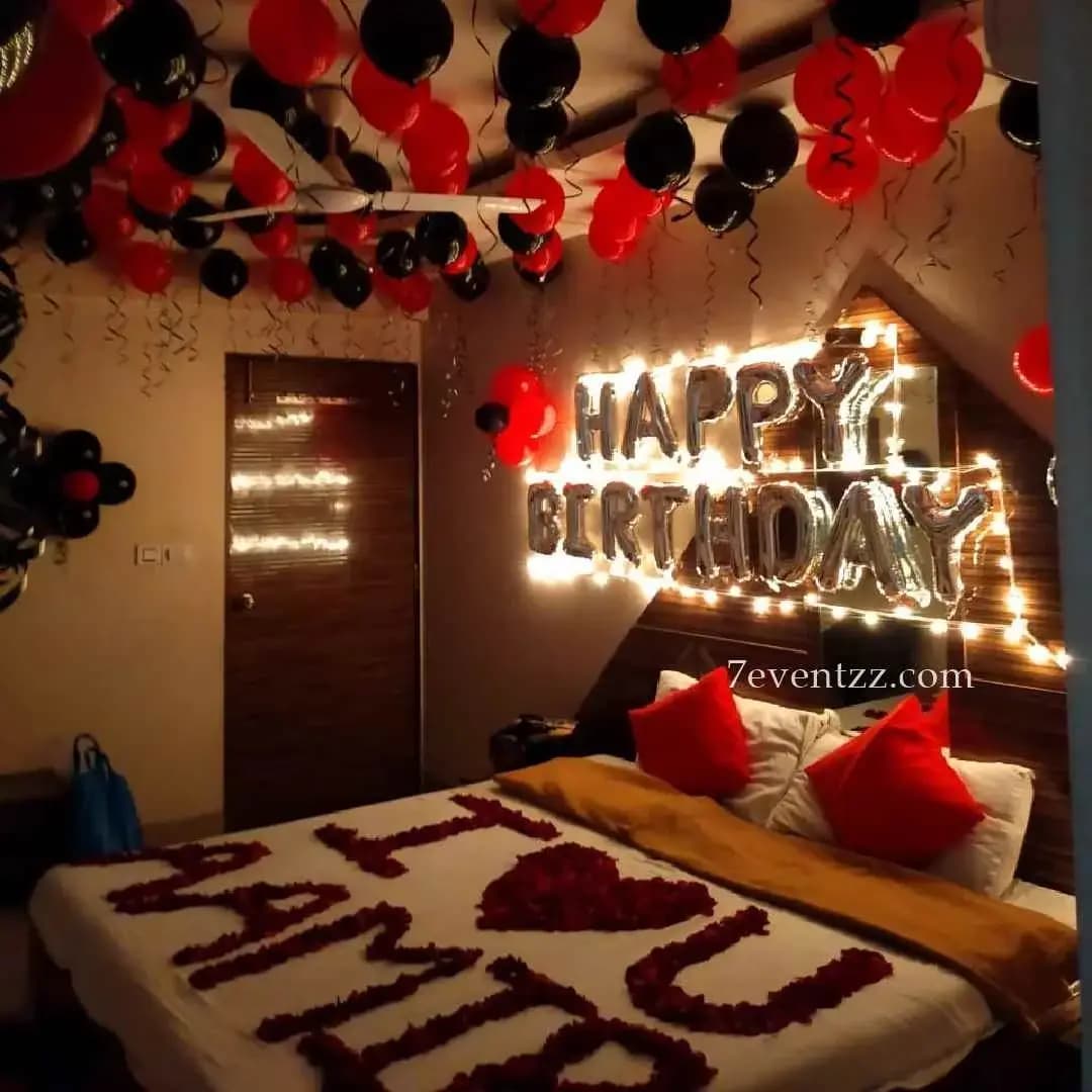 Romantic Birthday Room Decoration
