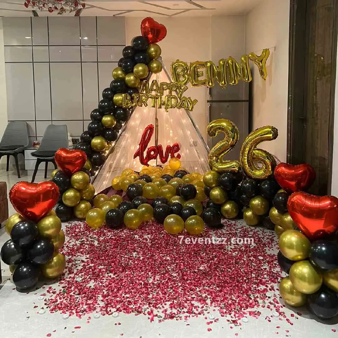 Birthday Floor Canopy Setup