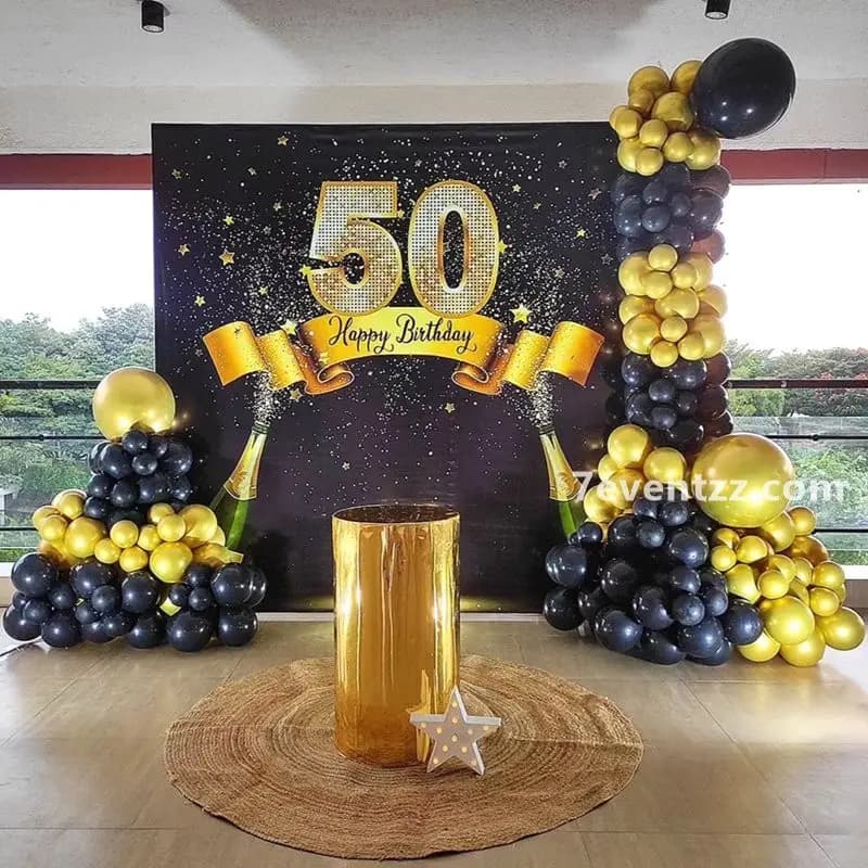 50th Birthday Premium Setup decoration