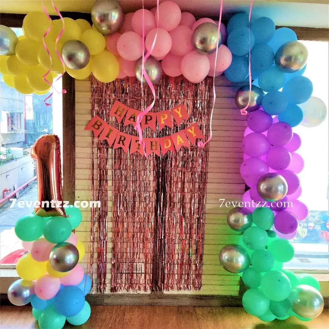 Colorful Birthday Decoration — 7eventzz decoration