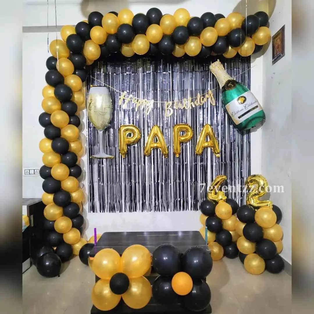 Golden Black Theme Setup — 7eventzz decoration