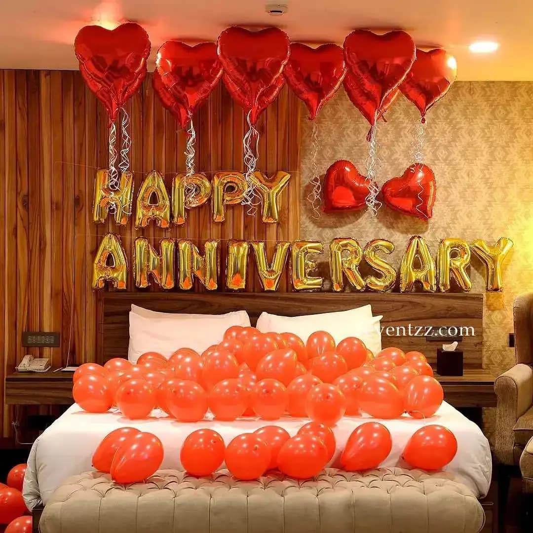 Anniversary Balloon Room Decoration decoration
