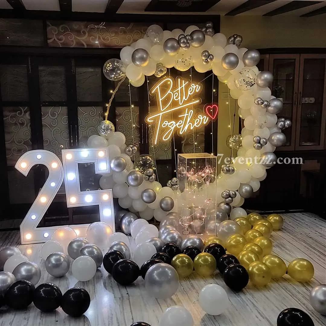 25th anniversary decoration