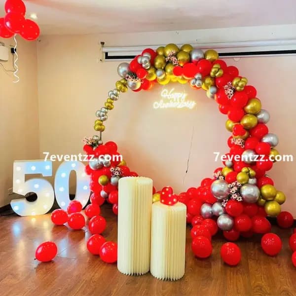 50th anniversary balloon decoration