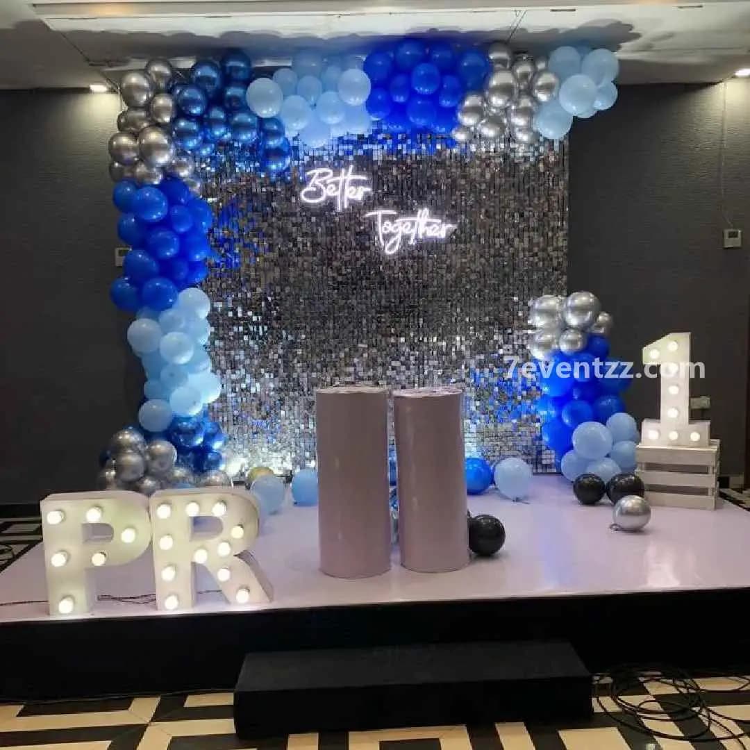 1st Anniversary Stage Decor