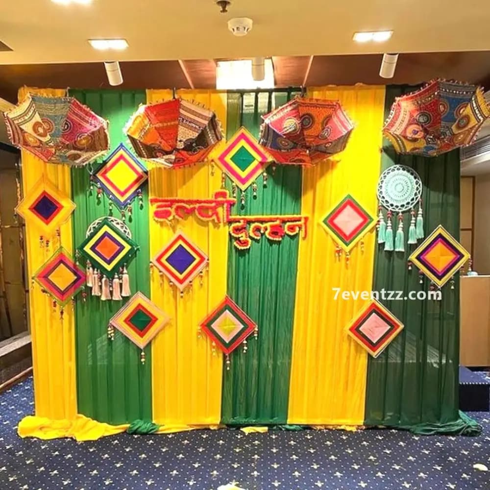 Dulhan Haldi Backdrop — 7eventzz decoration