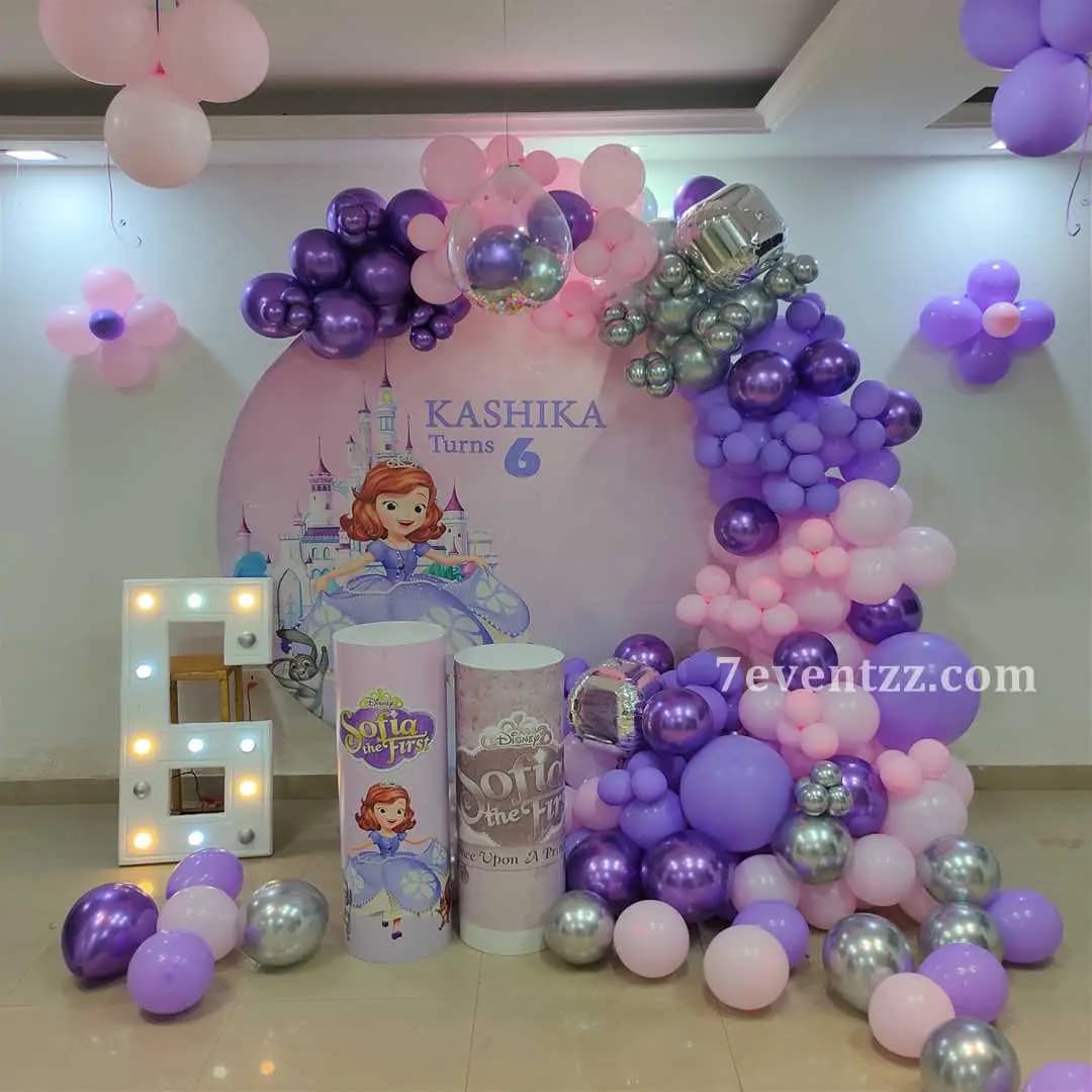 Princess Theme Balloon Decor