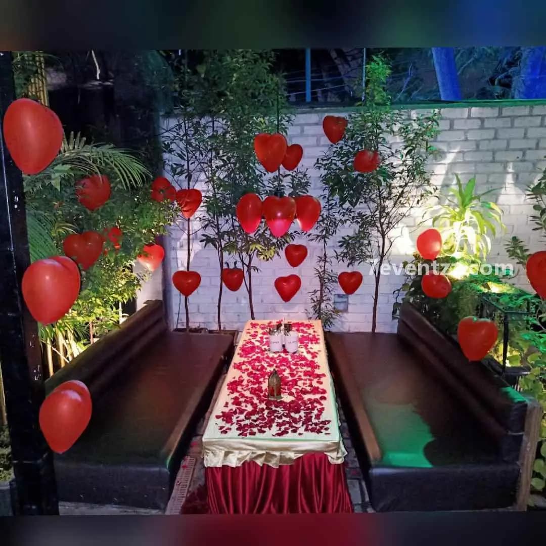 Romantic Setup for Candle light Dinner — 7eventzz decoration