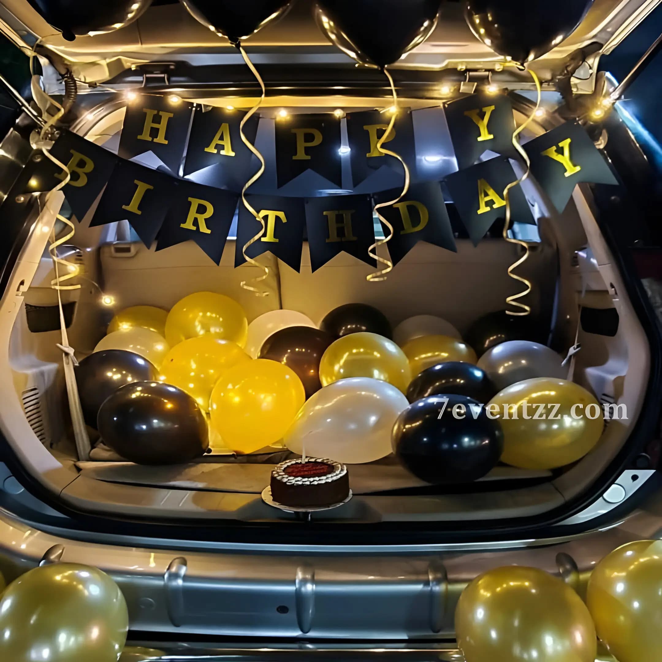 Black Golden Car Decor — 7eventzz decoration
