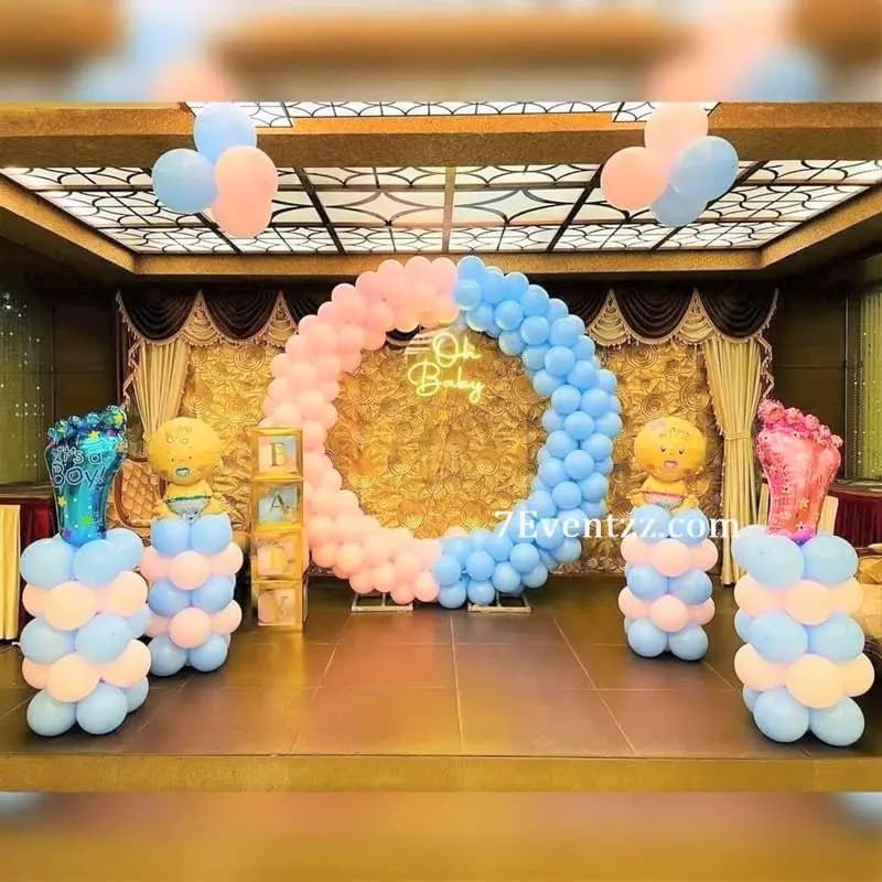 Baby Shower Pastel Stage Decoration