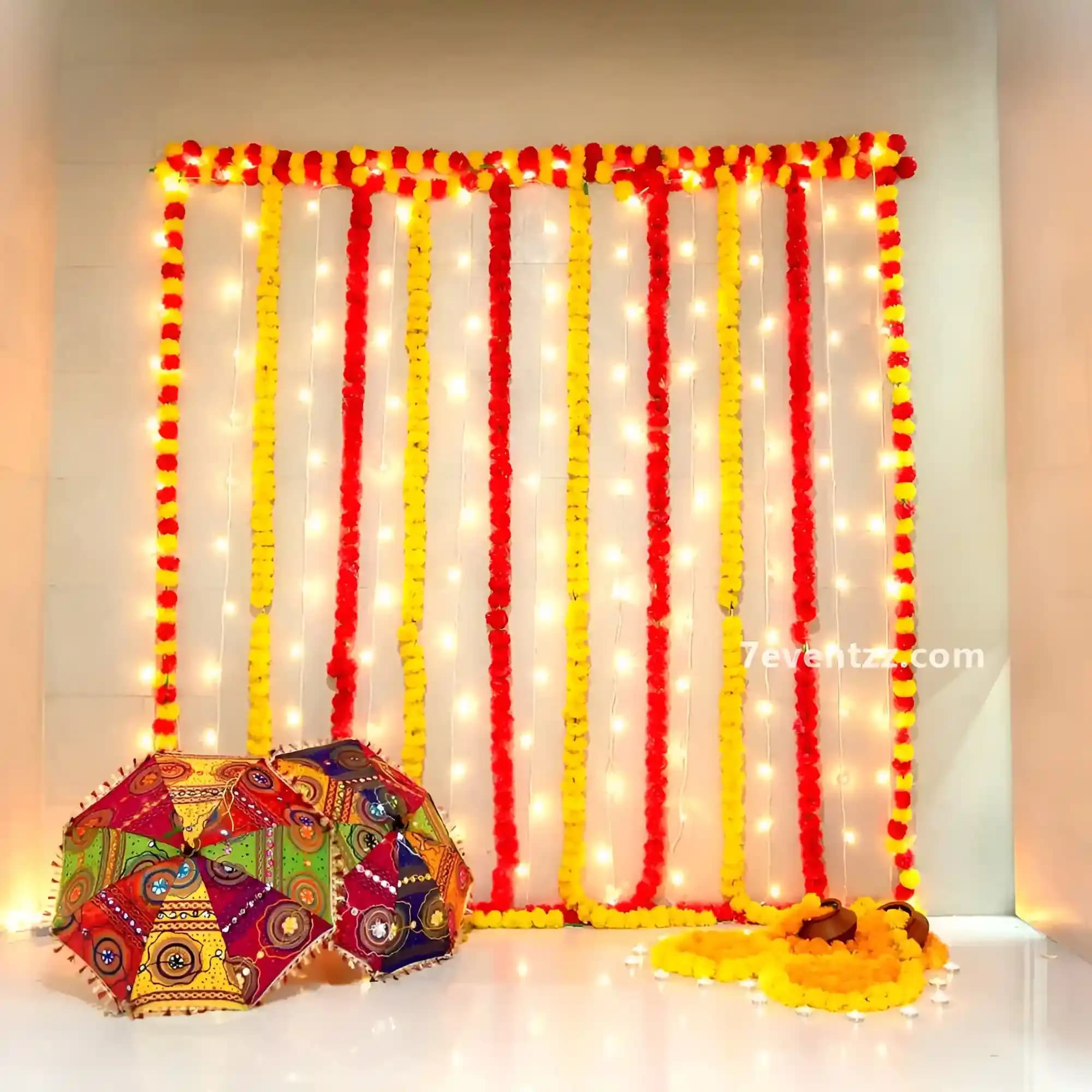 Floral backdrop decoration for events and photo setups