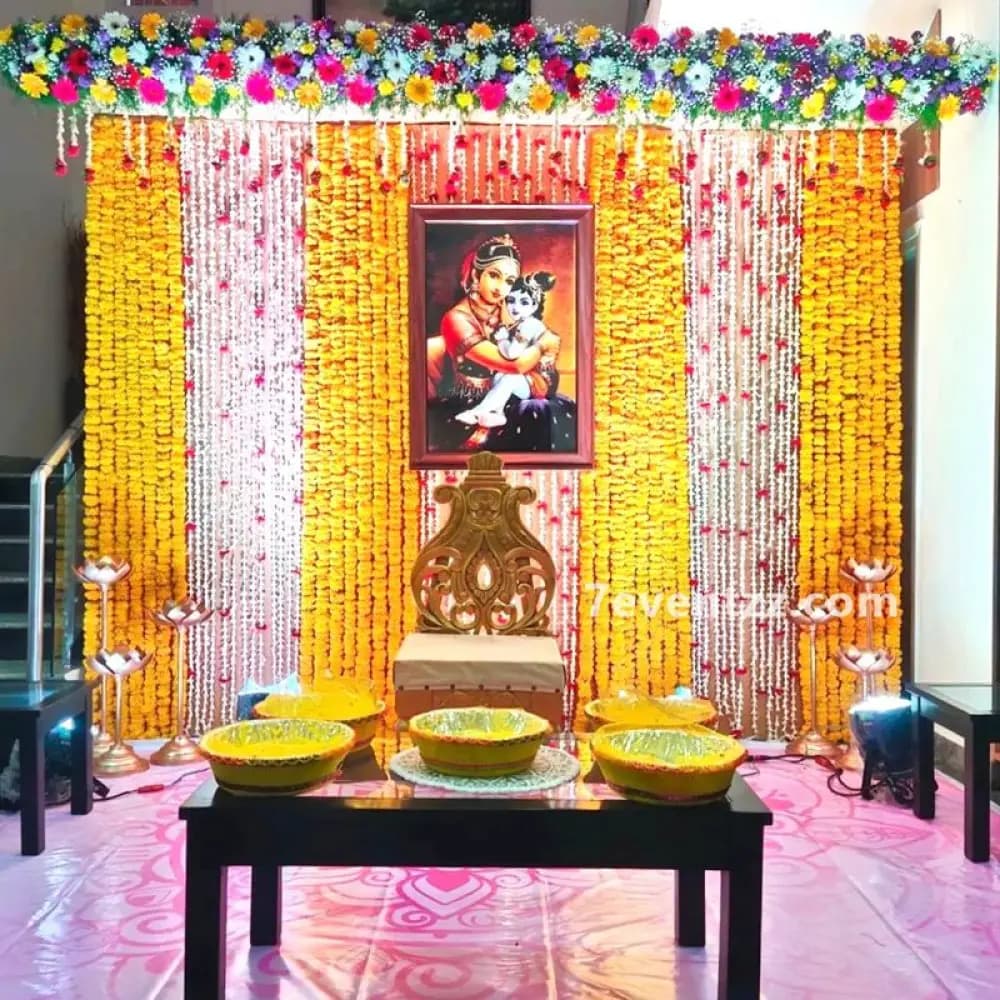 Valaikappu Flower Decoration — 7eventzz decoration