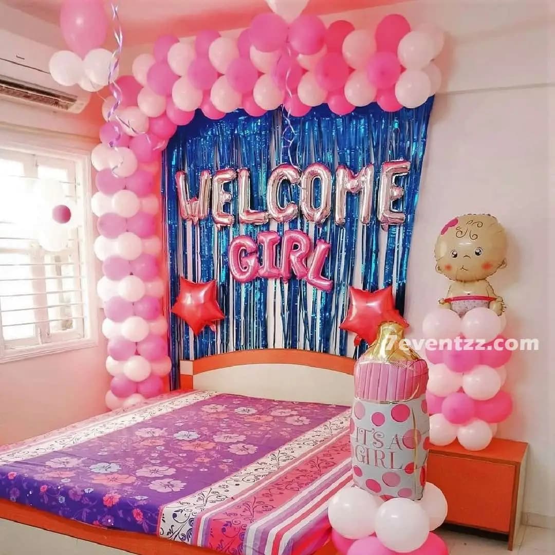 Welcome Home Baby Girl Decor