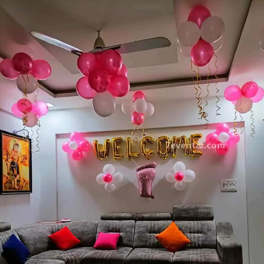 Welcome Baby Girl Decor