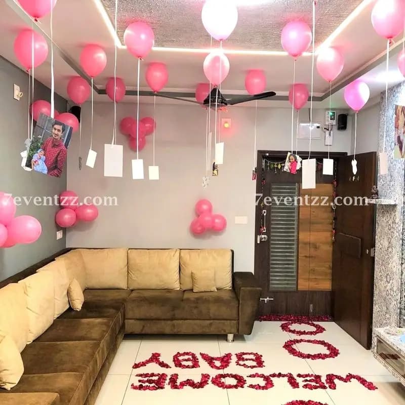 Home Welcome Baby Girl Decoration