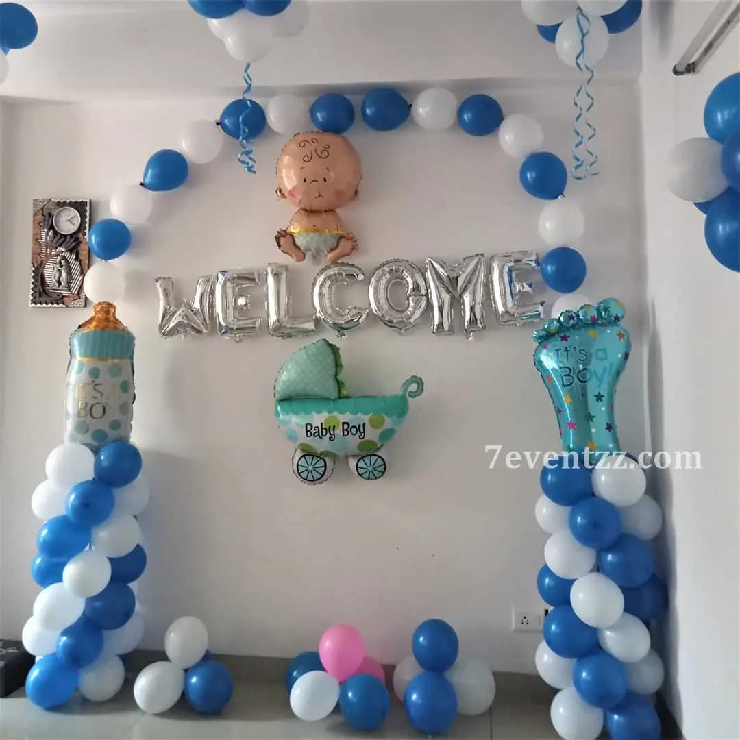Welcome Baby Boy Decor