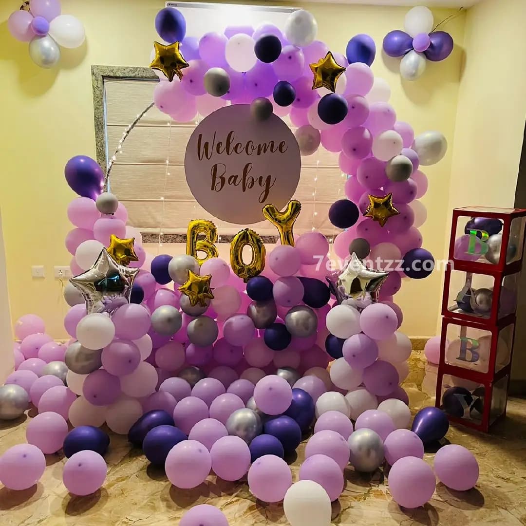 Baby Welcome Backdrop — 7eventzz decoration