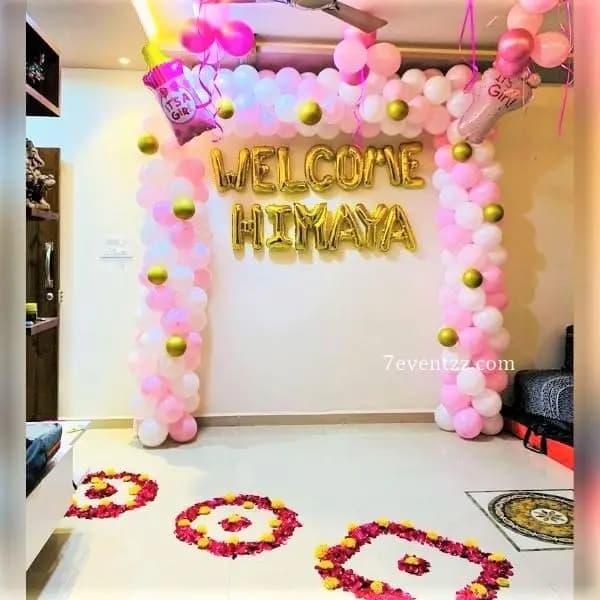 Welcome Baby Girl Decoration — 7eventzz decoration