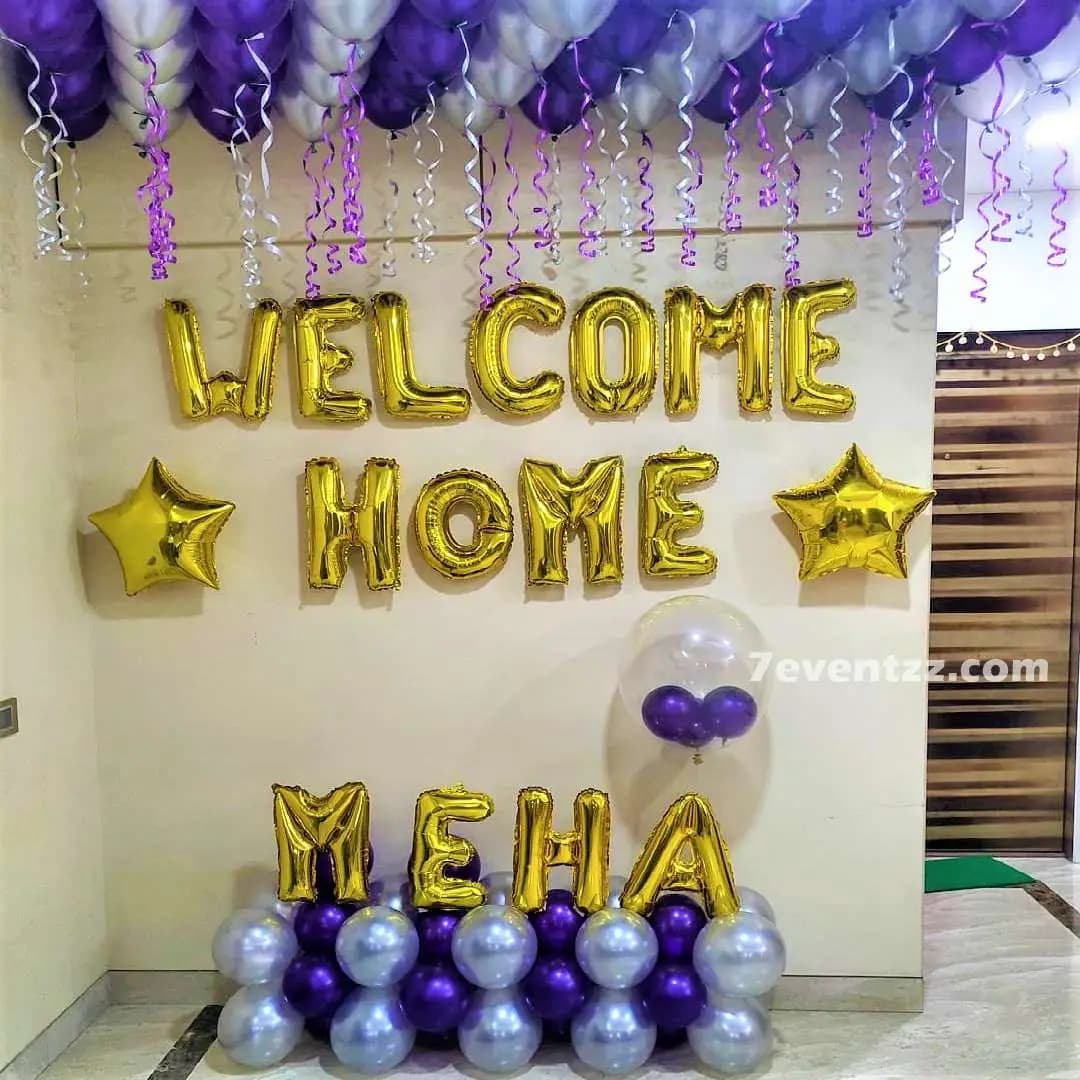 Welcome Home Balloon Decoration — 7eventzz decoration