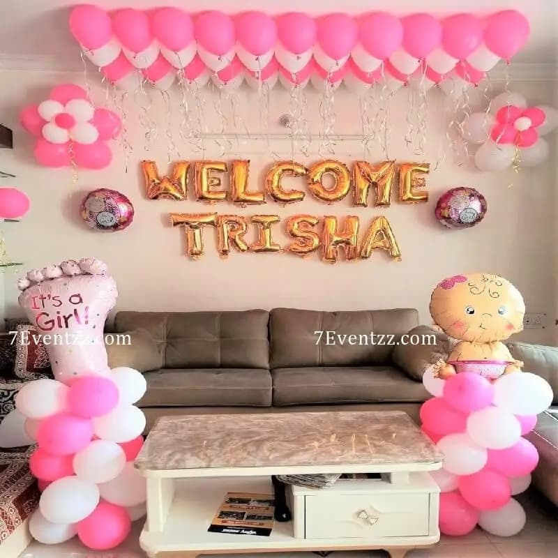 Baby Girl Homecoming Decoration — 7eventzz decoration