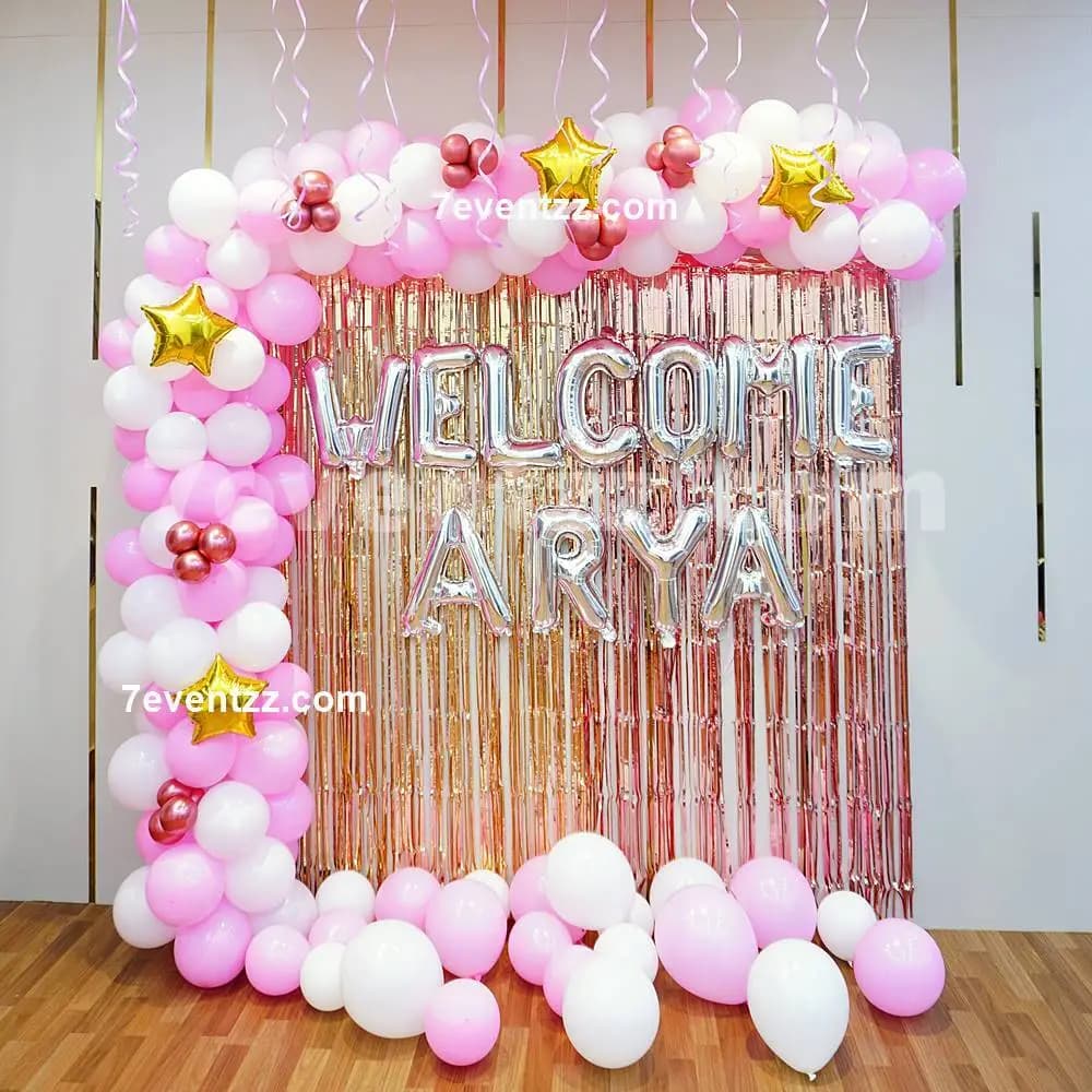 Baby Homecoming Backdrop — 7eventzz decoration