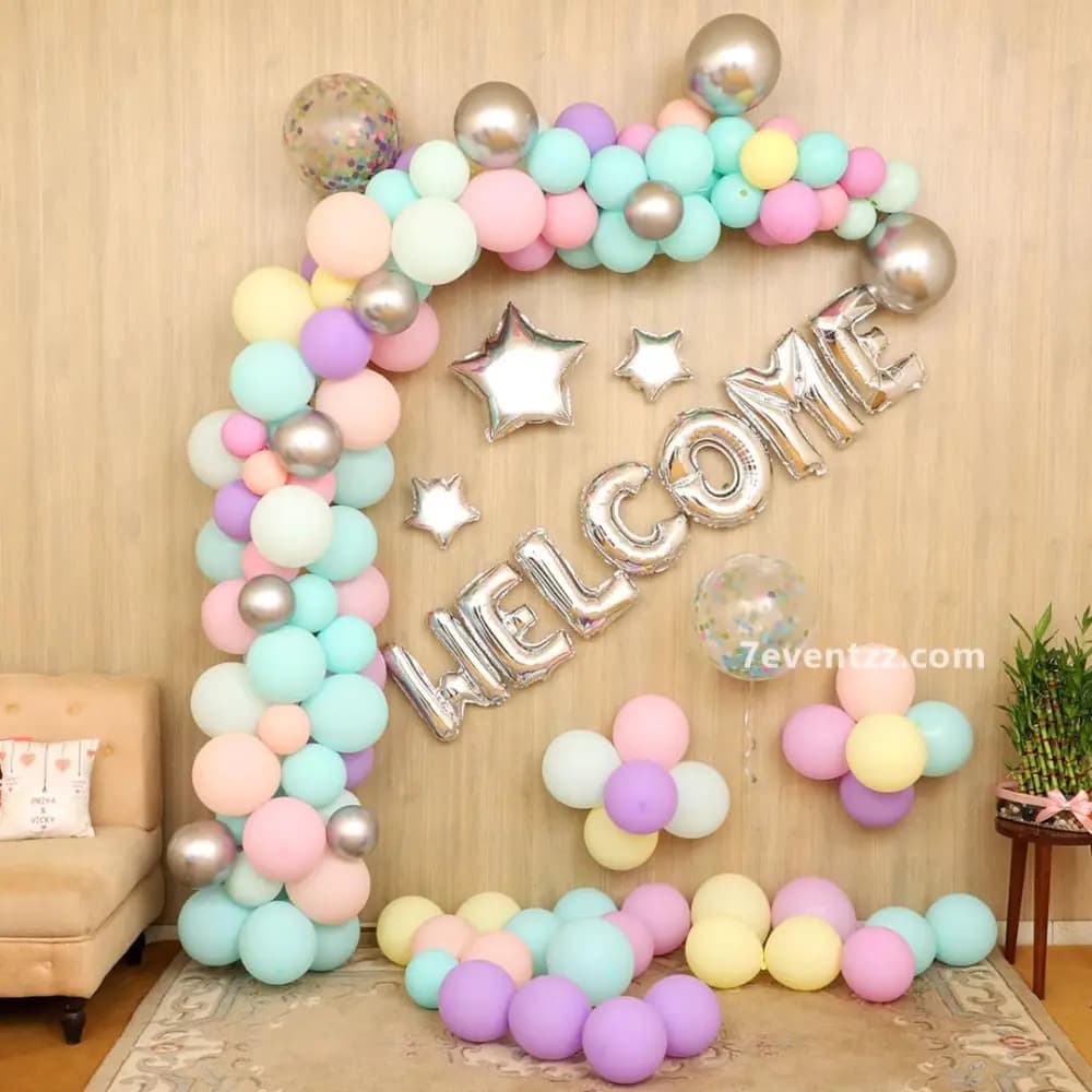 Pastel Colors Welcome Baby Decoration — 7eventzz decoration