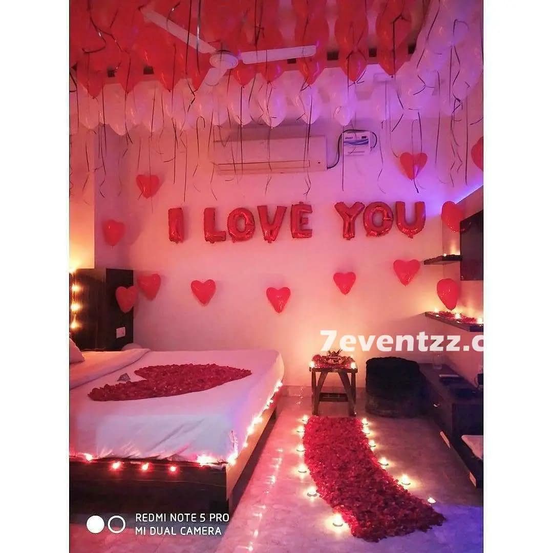 Wedding Night Room Decoration — 7eventzz decoration