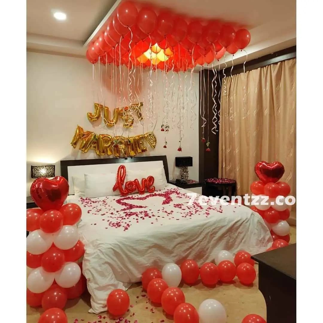 Wedding Night Room Setup — 7eventzz decoration