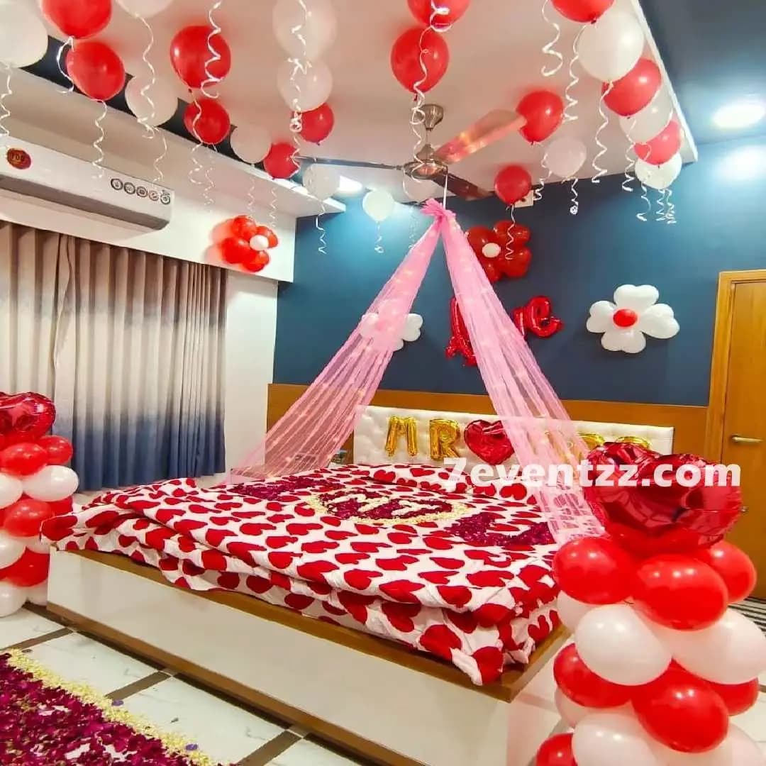 Marriage Room Balloon Decoration — 7eventzz decoration
