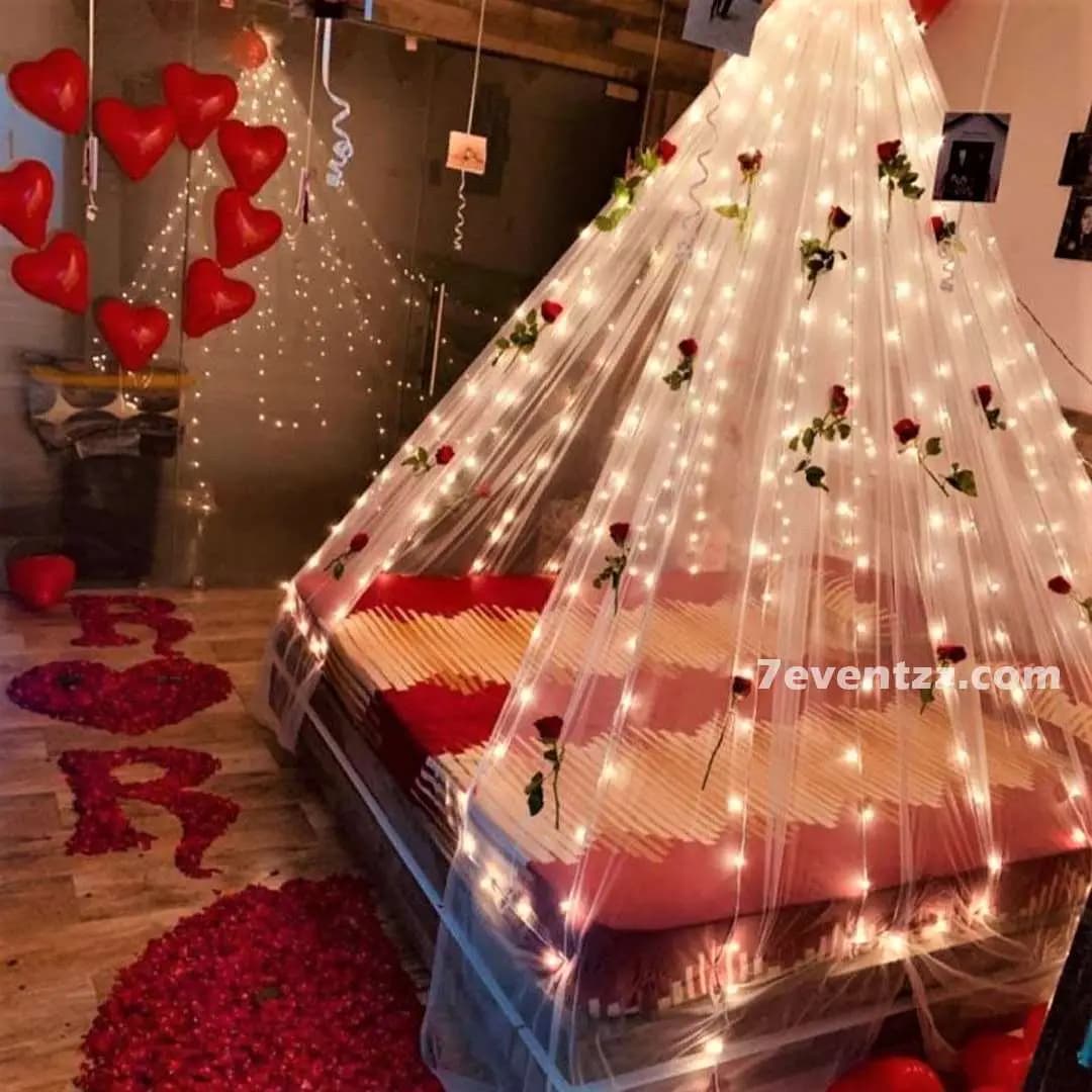 1st Night Room Decoration — 7eventzz decoration