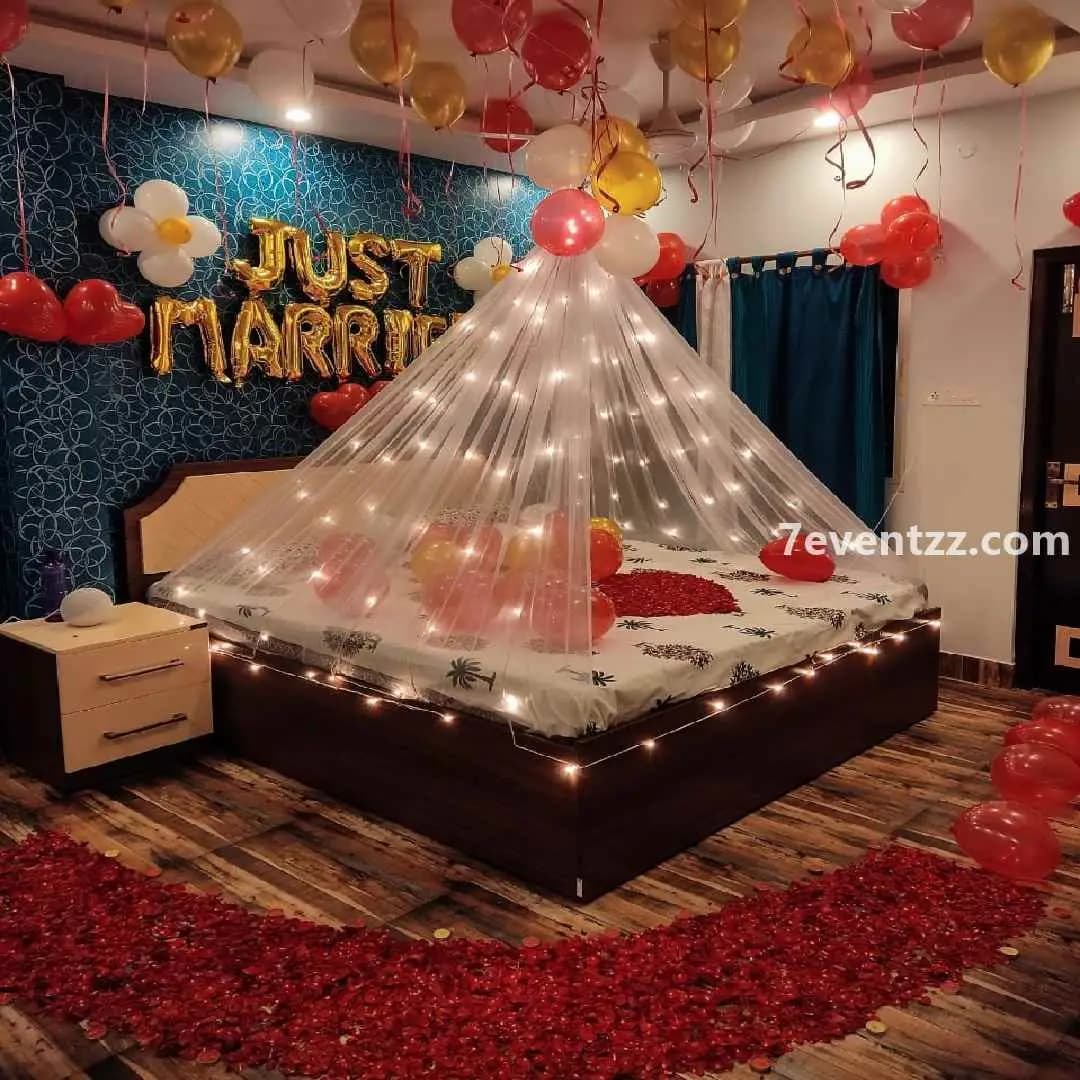 Just Married Balloon Decoration — 7eventzz decoration