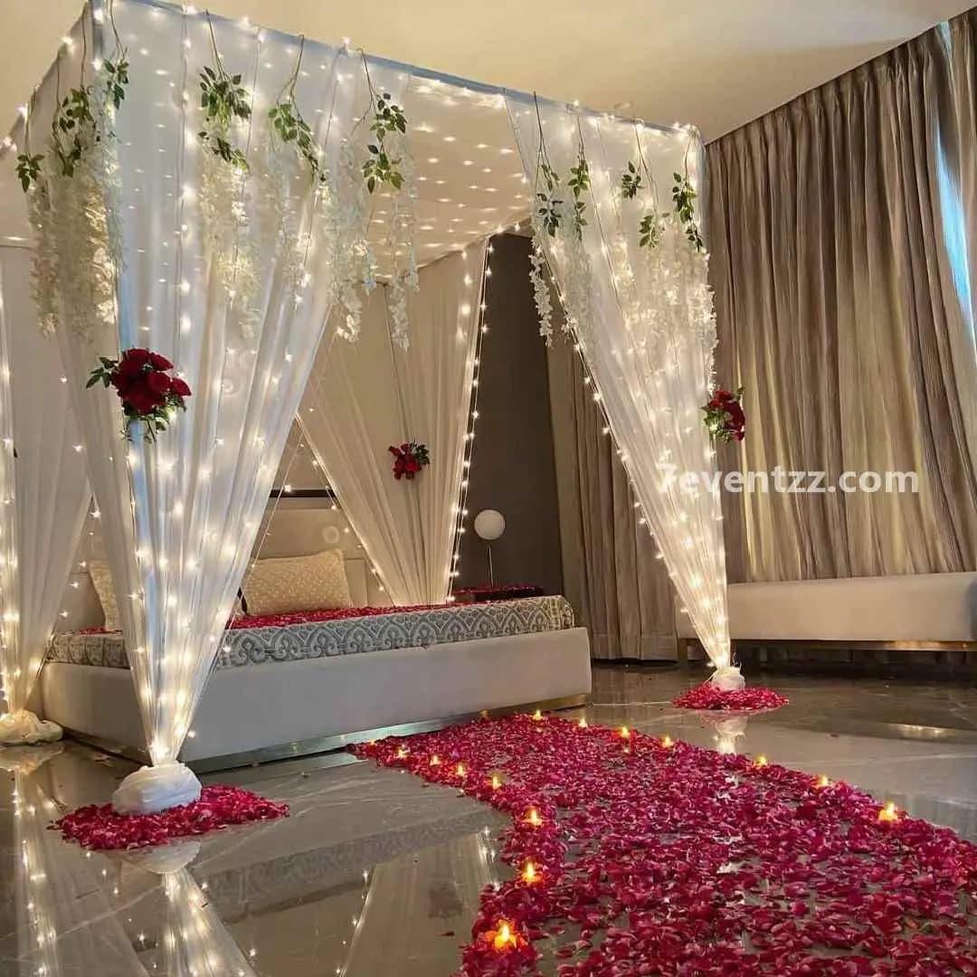 Romantic Bed Cabana Decoration — 7eventzz decoration