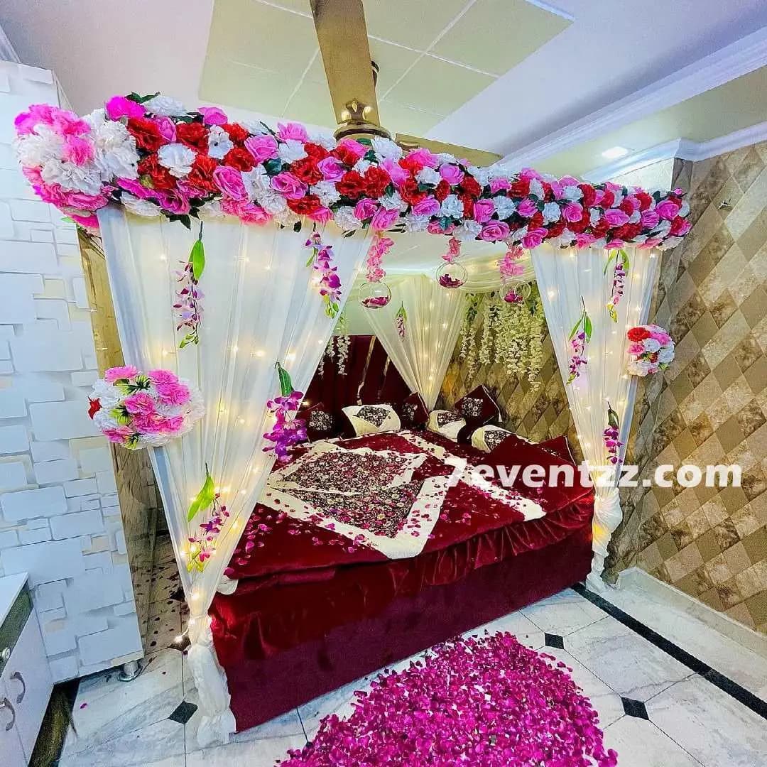 Wedding Bed Room decoration — 7eventzz decoration