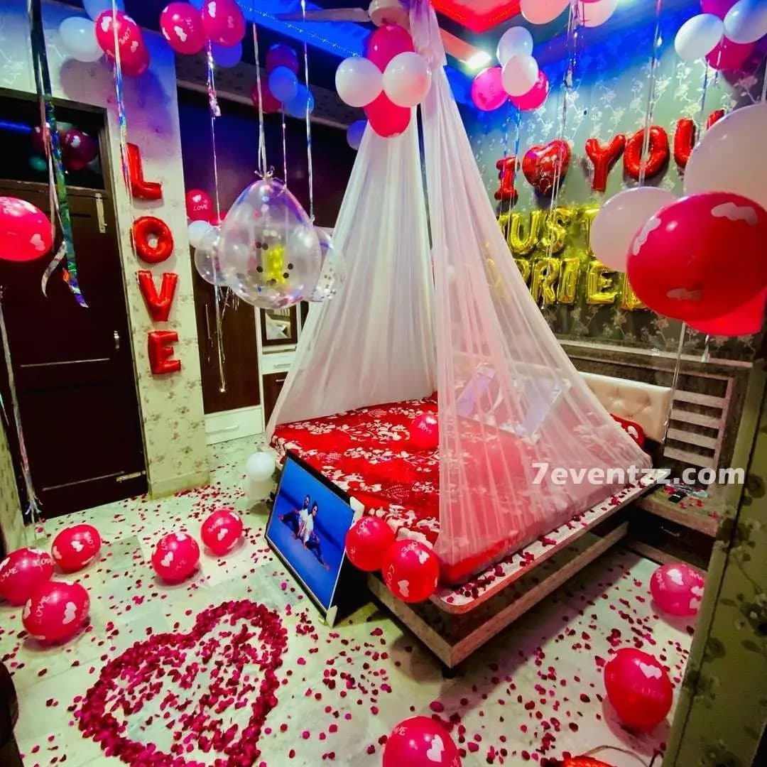 Romantic First Night Decoration — 7eventzz decoration