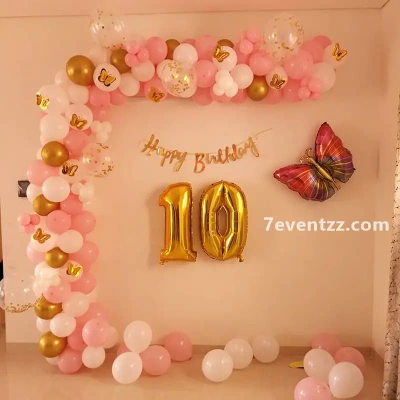Butterfly Pastel Balloon Arch — 7eventzz decoration