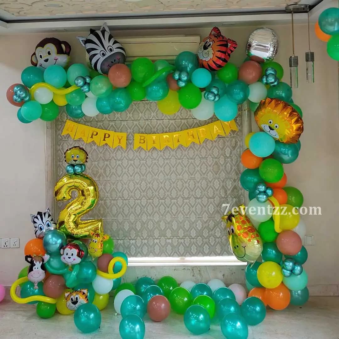 Jungle Theme Balloon Decoration — 7eventzz decoration