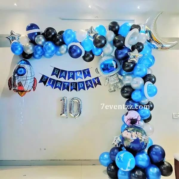 Simple Space Theme Decoration — 7eventzz decoration