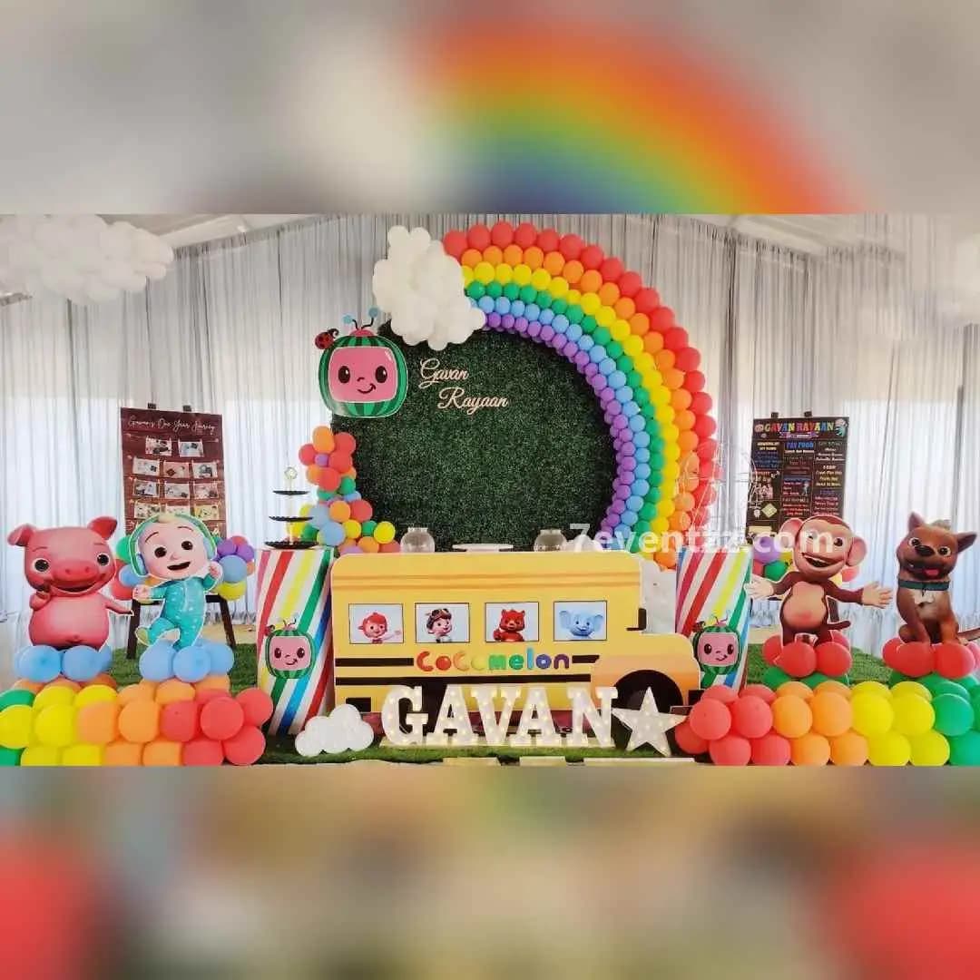 Wheels on Bus Stage Decoration — 7eventzz decoration