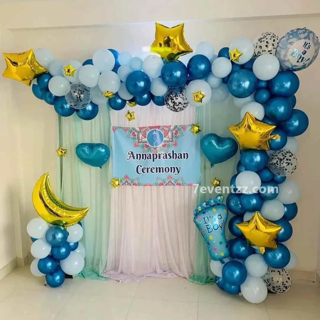 Annaprashan Home Balloon Decoration