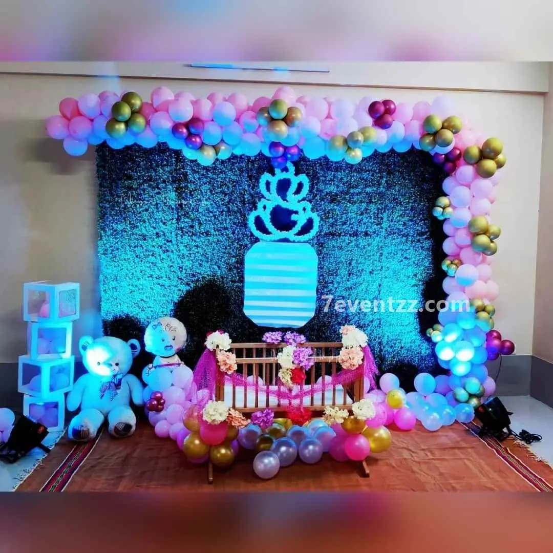 Backdrop Cradle Ceremony Setup — 7eventzz decoration