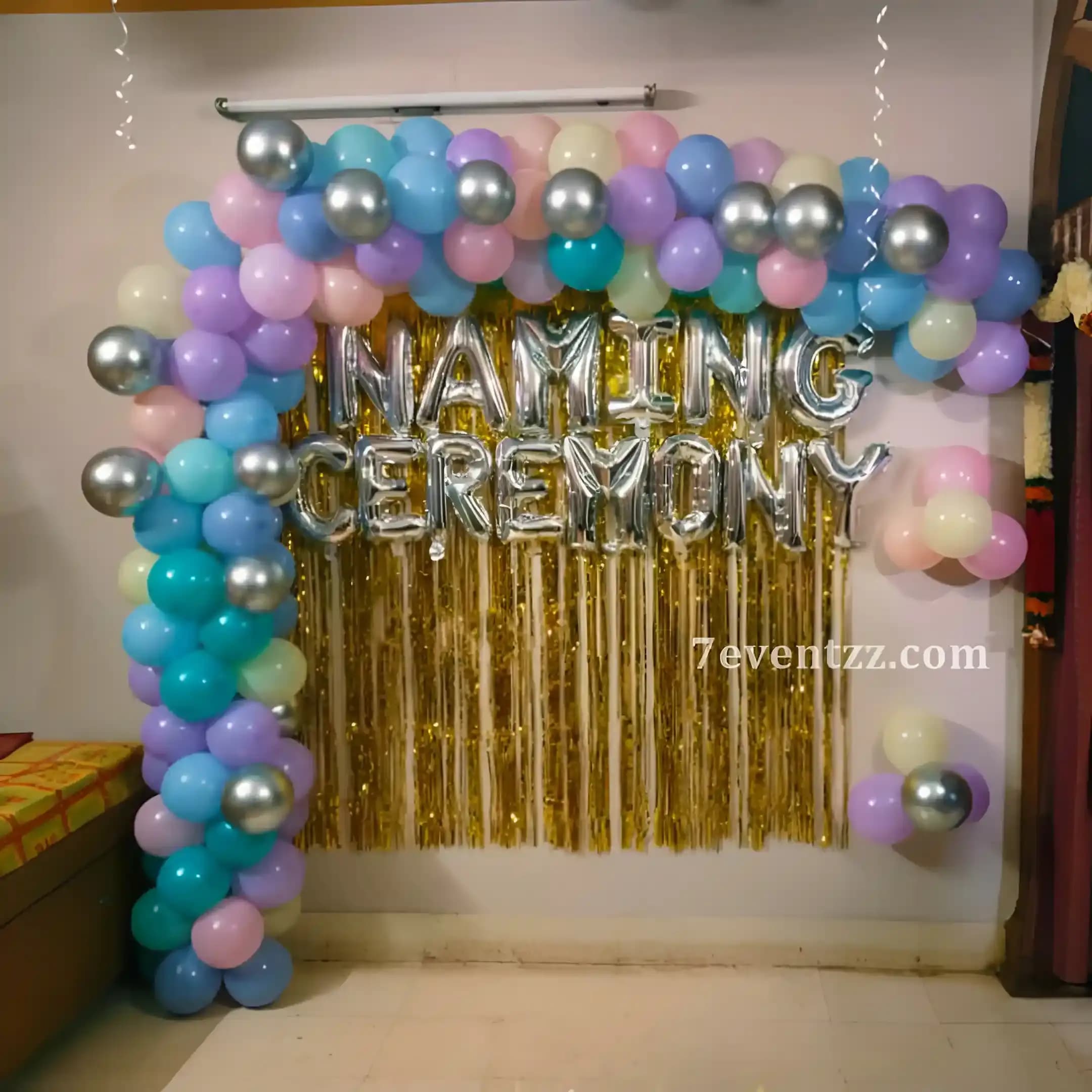 Pastel Naming Arch Decoration — 7eventzz decoration