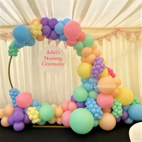 Baby Naming Backdrop Decoration — 7eventzz decoration