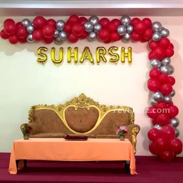 Simple Naming Arch Decoration — 7eventzz decoration