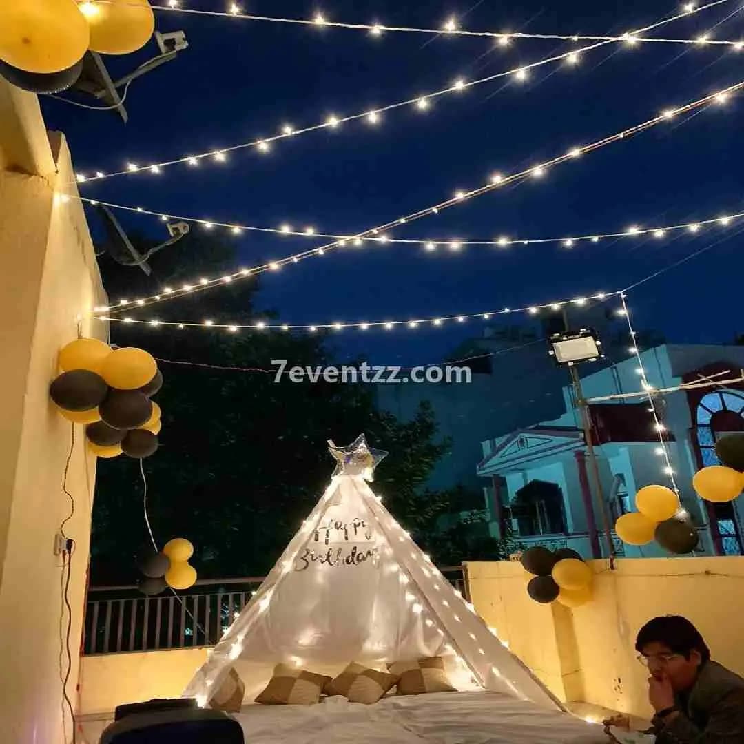 Terrace Birthday Decoration