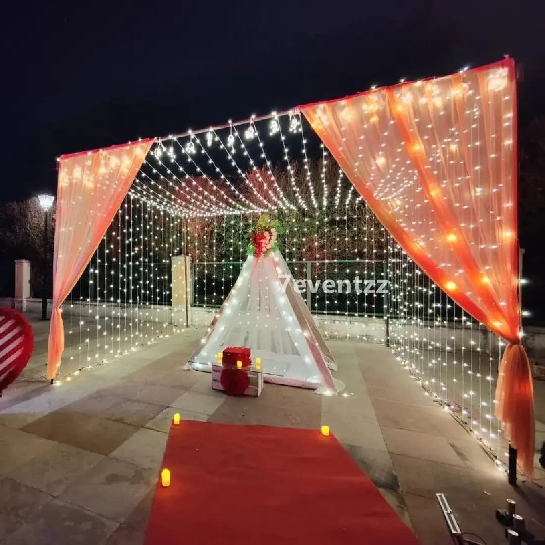 Open Terrace Cabana Setup — 7eventzz decoration