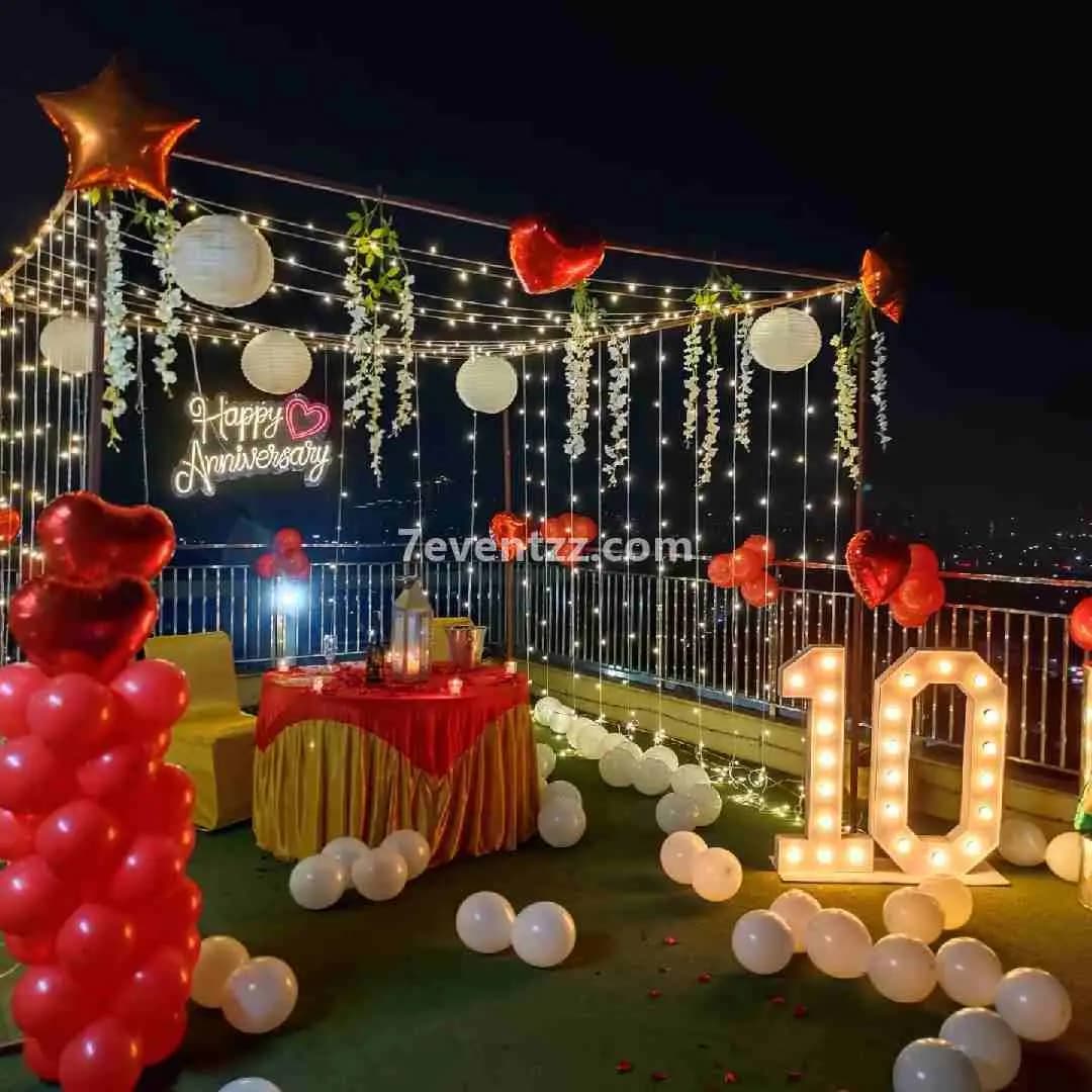 Terrace Setup for Anniversary — 7eventzz decoration