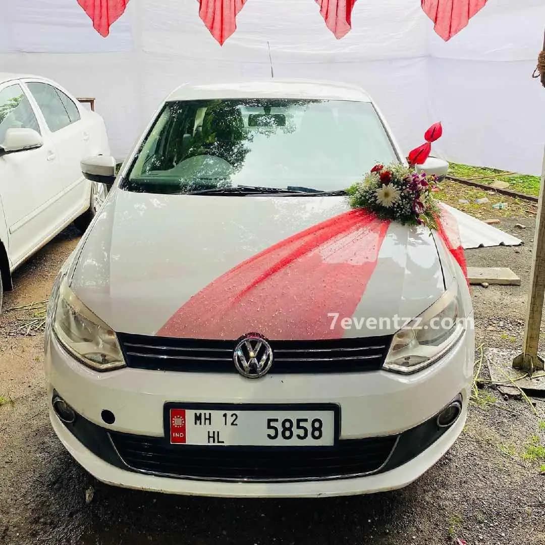 Simple Wedding Car Decor — 7eventzz decoration