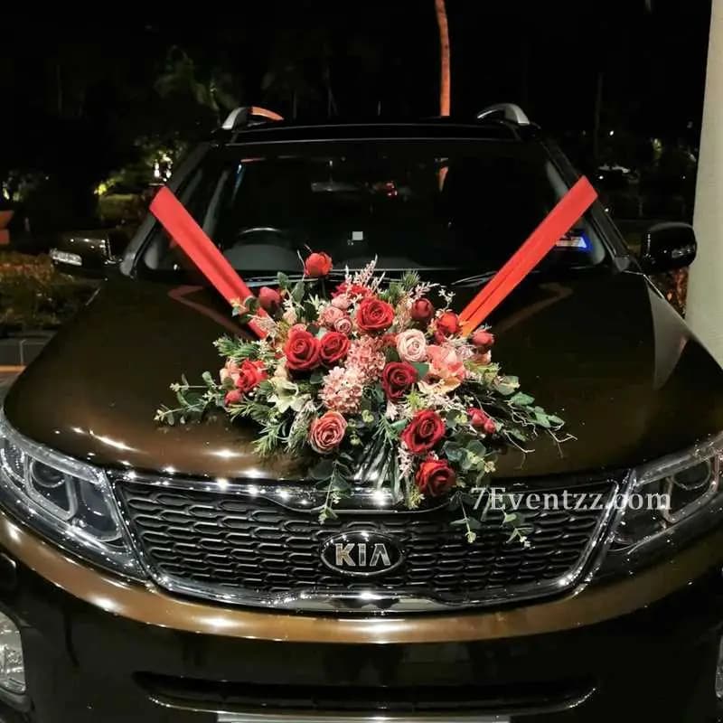 Simple Marriage Car Decoration — 7eventzz decoration