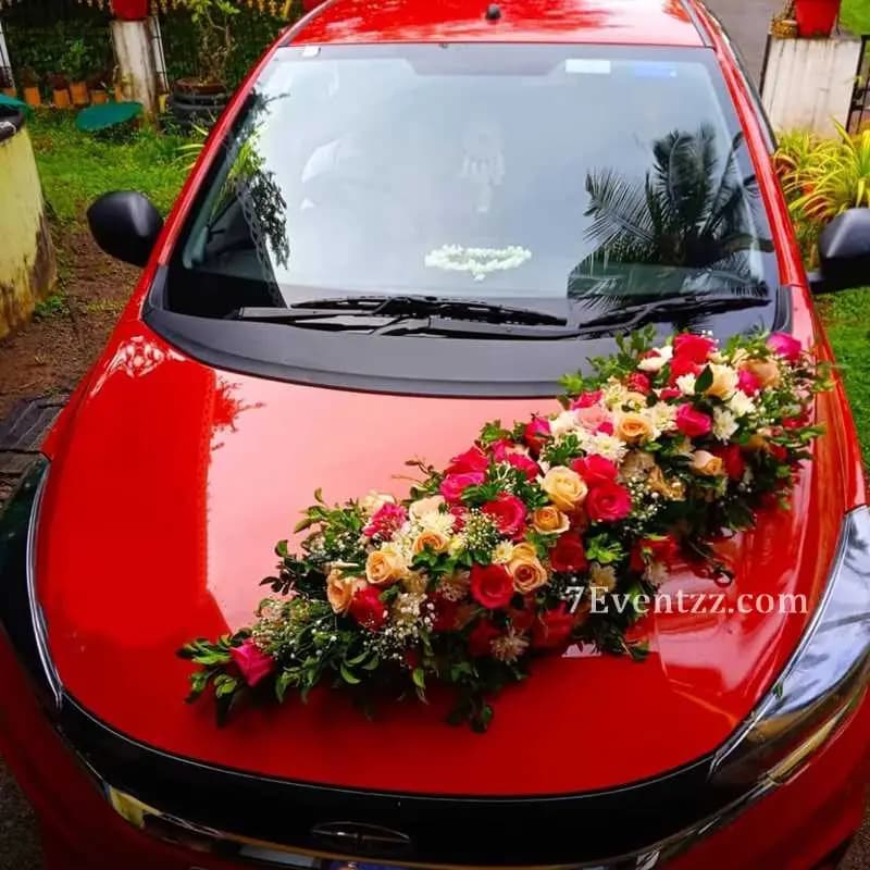 Car Decoration with Flowers — 7eventzz decoration