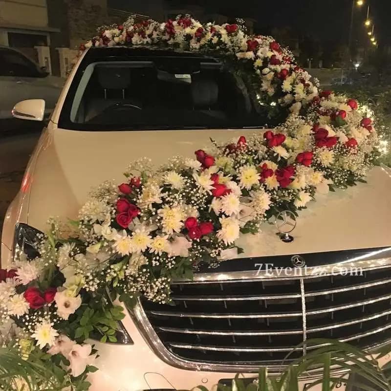 Flower Car Decoration For Wedding — 7eventzz decoration